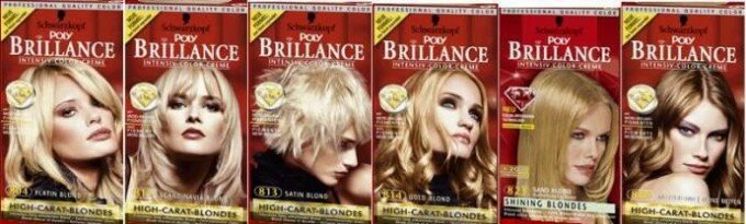 Палитра красок для волос Бриллианс - Brillance