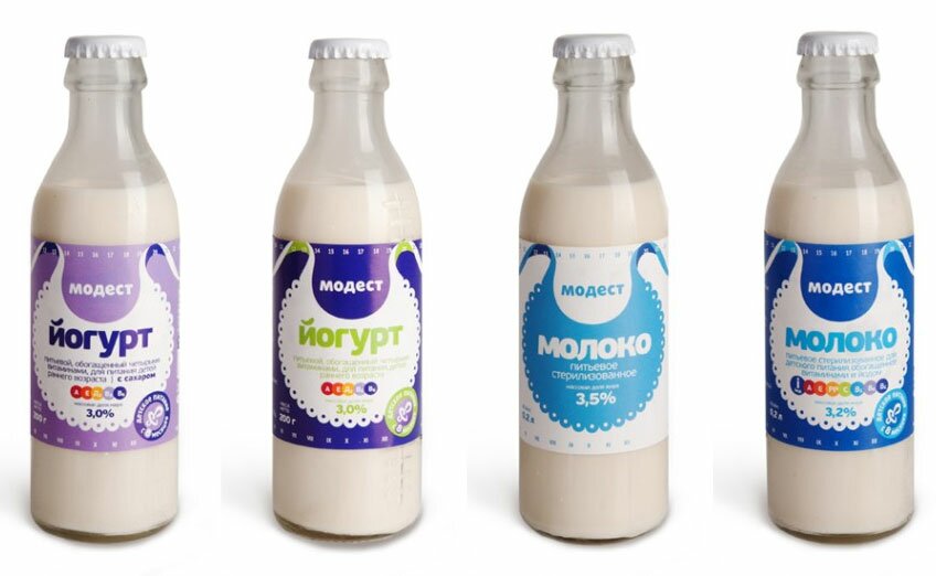 Виды упаковки молочной продукции