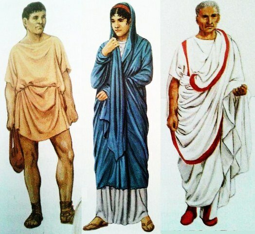Платье-туника - элемент мужской одежды в Древнем Риме