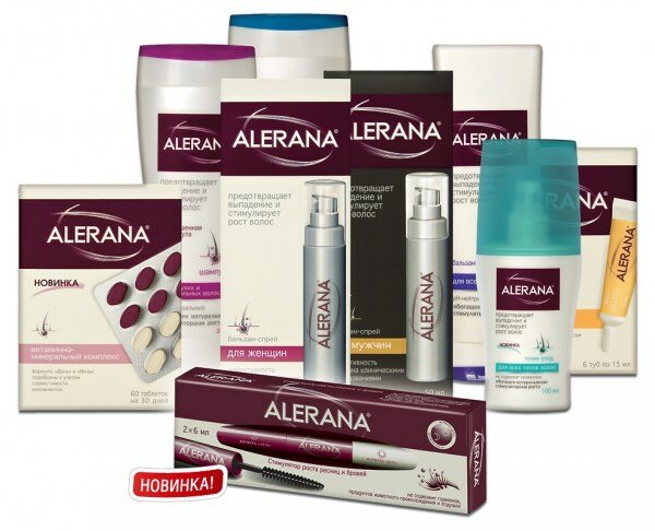 Средства Алерана для укрепления волос и ресниц