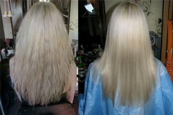 Эффект от ламинирования волос Эстель: до и после