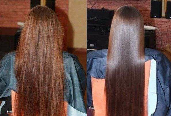 Результат ламинирования волос Hair Company: фото до и после