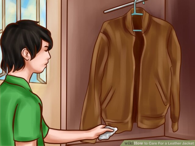 Периодически очищайте поверхность кожаной куртки
