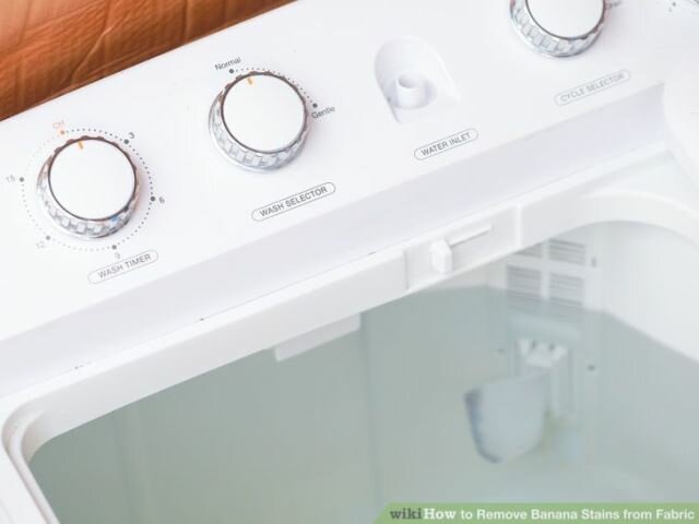 Постирайте загрязненную вещь в стиральной машине